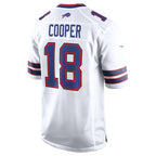 B.Bills #18 Amari Cooper White Jereymy Game Jersey