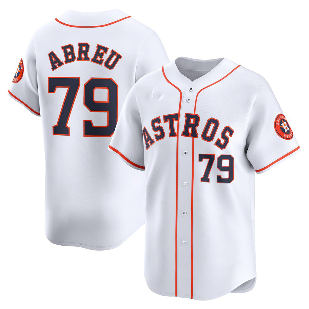 Houston Astros #79 Jose Abreu White Jereymy Home Limited Player Jersey