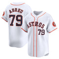 Houston Astros #79 Jose Abreu White Jereymy Home Limited Player Jersey