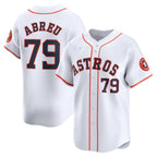 Houston Astros #79 Jose Abreu White Jereymy Home Limited Player Jersey