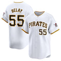 Pittsburgh Pirates #55 Jason Delay White Jereymy Home Limited Player Jersey