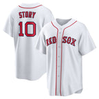 Boston Red Sox #10 Trevor Story White Jereymy Home Replica Jersey