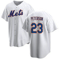 New York Mets #23 David Peterson White Jereymy Cool Base Stitched Jersey