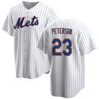 New York Mets #23 David Peterson White Jereymy Cool Base Stitched Jersey