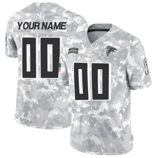 Custom A.Falcons Active Player 2024 F.U.S.E Arctic Camo Jereymy Salute to Service Limited Stitched Jersey