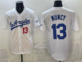 Los Angeles Dodgers #13 Max Muncy White Jereymy Alternate Stadium Stitched Jersey