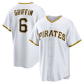 Pittsburgh Pirates #6 Konnor Griffin White Jereymy Home Replica Jersey