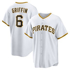 Pittsburgh Pirates #6 Konnor Griffin White Jereymy Home Replica Jersey