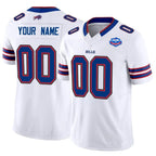 Custom B.Bills Active Player White Jereymy 2025 F.U.S.E. With Farewell Patch Vapor Untouchable Limited Stitched Jersey