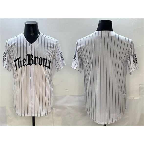 New York Yankees Blank White Jereymy Pinstripe 'Gothic Legacy Edition' Vapor Premier Limited Stitched Jersey