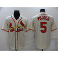 St. Louis Cardinals #5 Albert Pujols Cream Jereymy Stitched Cool Base Jersey