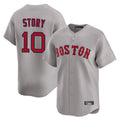 Boston Red Sox #10 Trevor Story Player Gray Jereymy Road Limited Home Game Stitched Jerseys1