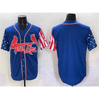 St. Louis Cardinals Blank Royal Jereymy Independence Day Vapor Premier Limited Stitched Jersey