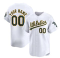 Custom Oakland Athletics Active Player White Jereymy Home Limited Stitched Jersey