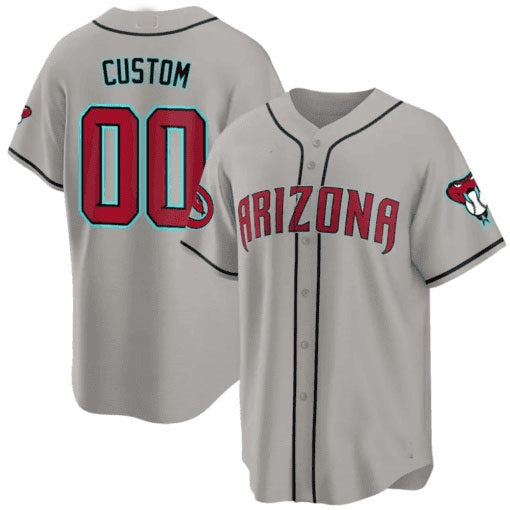 Custom Arizona Diamondbacks 2024 Cool Base Jersey ¨C Gray Jereymy