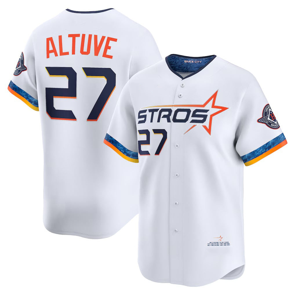 Houston Astros #27 Jose Altuve White Jereymy 2025 City Connect Limited Player Jersey