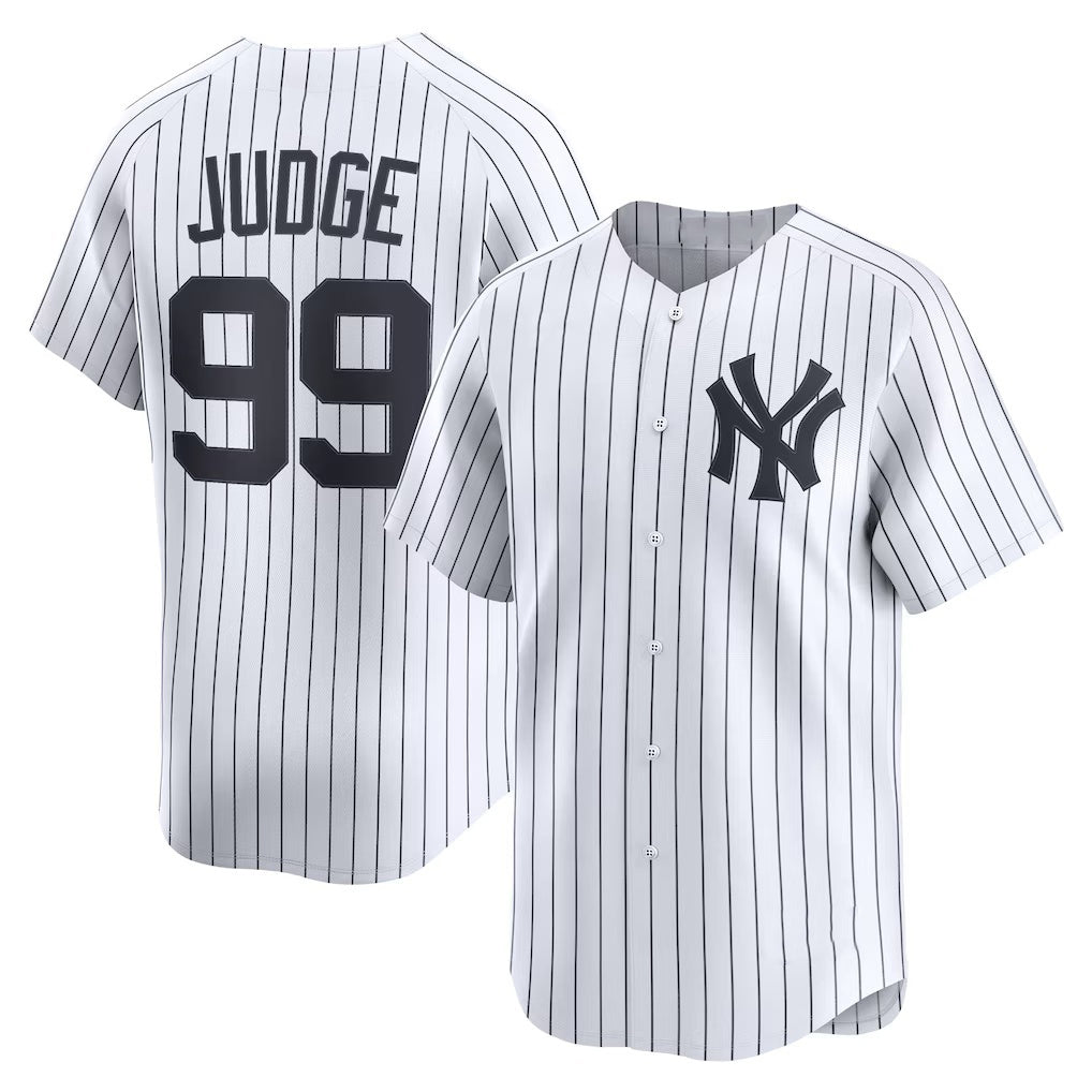 New York Yankees #99 Aaron Judge White Jereymy Home Limited Player Jersey 2
