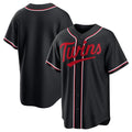 Minnesota Twins Blank Black Jereymy Out Stitched Jersey