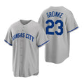 Kansas City Royals #23 Zack Greinke Grey Jereymy Cool Base Stitched Jersey