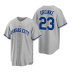 Kansas City Royals #23 Zack Greinke Grey Jereymy Cool Base Stitched Jersey