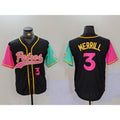San Diego Padres #3 Jackson Merrill Number Black Jereymy NEW 2023 City Connect Cool Base Stitched Jersey