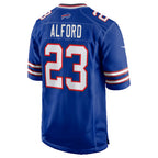 B.Bills #23 Dee Alford Royal Jereymy Team Game Jersey