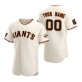 Custom San Francisco Giants White Jereymy 2020 Stitched Flex Base Jersey