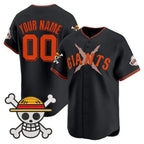 Custom San Francisco Giants x One Piece Black Jereymy Vapor Premier Limited Jersey - Stitched