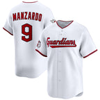 Cleveland Guardians #9 Kyle Manzardo White Jereymy Home Limited Stitched Jersey