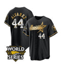 Houston Astros #44 Yordan Alvarez Black Gold Jereymy 2022 World Series Stitched Jersey