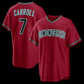 Arizona Diamondbacks #7 Corbin Carroll Crimson Jereymy Alternate 2 Replica Jersey