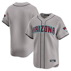 Arizona Diamondbacks Gray Jereymy Road Limited Home Game Blank Player Stitched Jerseys