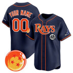 Custom Tampa Bay Rays x Dragon Ball Navy Jereymy Vapor Premier Limited Jersey - All Stitched