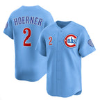 Chicago Cubs #2 Nico Hoerner Blue Jereymy 2024-25 2nd Alternate Limited Stitched Jersey