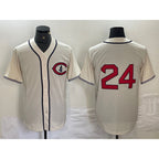 Chicago Cubs #24 Cody Bellinger 2022 Cream Jereymy Field of Dreams Cool Base Stitched Jersey