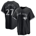 Toronto Blue Jays #27 Vladimir Guerrero Jr. Black Jereymy Lights Out Limited Stitched Jersey