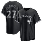 Toronto Blue Jays #27 Vladimir Guerrero Jr. Black Jereymy Lights Out Limited Stitched Jersey