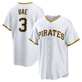 Pittsburgh Pirates #3 Ji-Hwan Bae White Jereymy Replica Player Jersey