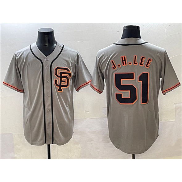 San Francisco Giants #51 Jung Hoo Lee Gray Jereymy Cool Base Stitched Jersey