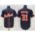 Detroit Tigers #31 Riley Greene Black Jereymy With Patch Cool Base Stitched Jersey
