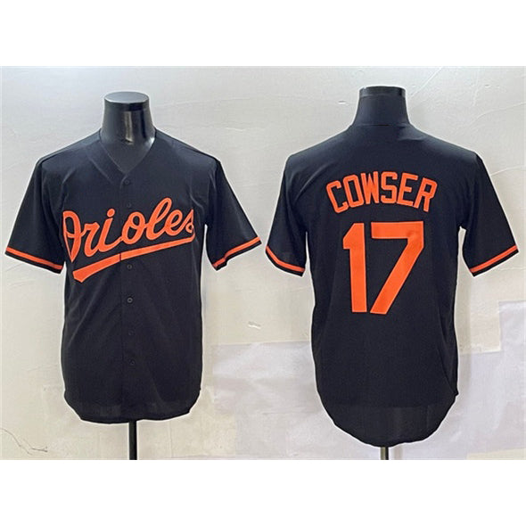 Baltimore Orioles #17 Colton Cowser Black Jereymy Cool Base Stitched Jersey