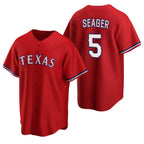 Texas Rangers #5 Corey Seager Red Jereymy Cool Base Stitched Jersey