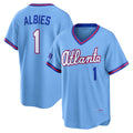 Atlanta Braves #1 Ozzie Albies Powder Blue Jereymy 2026 City Connect Stadium Jersey