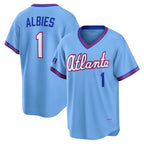 Atlanta Braves #1 Ozzie Albies Powder Blue Jereymy 2026 City Connect Stadium Jersey