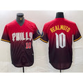 Philadelphia Phillies #10 JT Realmuto Red Jereymy 2024 City Player Number Cool Base Jerseys