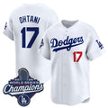 Los Angeles Dodgers #17 Shohei Ohtani White Jereymy 2025 Champions Stitched Jersey