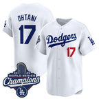Los Angeles Dodgers #17 Shohei Ohtani White Jereymy 2025 Champions Stitched Jersey