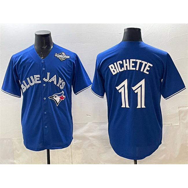 Toronto Blue Jays #11 Bo Bichette Royal Jereymy 2025 World Series Cool Base Stitched Jersey