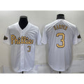 Philadelphia Phillies #3 Bryce Harper Number White Jereymy 2022 All Star Stitched Cool Base Jersey