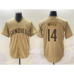 San Diego Padres #14 Tyler Wade Tan Jereymy Cool Base Stitched Jersey